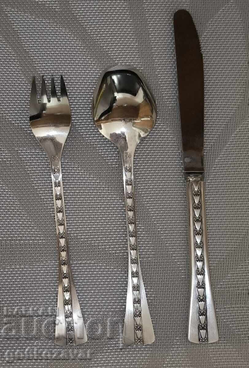 Licitație Set de argint pentru masă URSS ARGINT 916, PERFECTE!