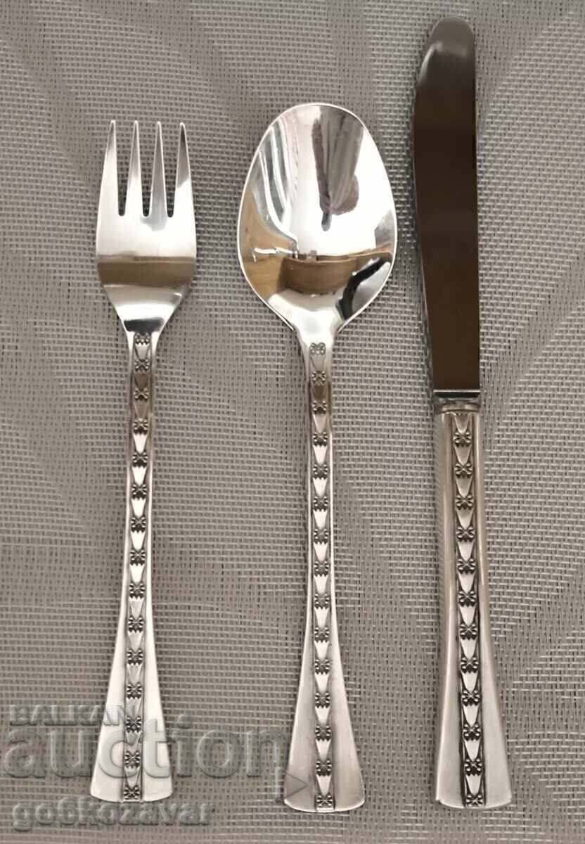 Set de argint pentru masă URSS ARGINT 916, PERFECTE!