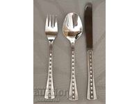 Silver dining set USSR SILVER 916, PERFECT!