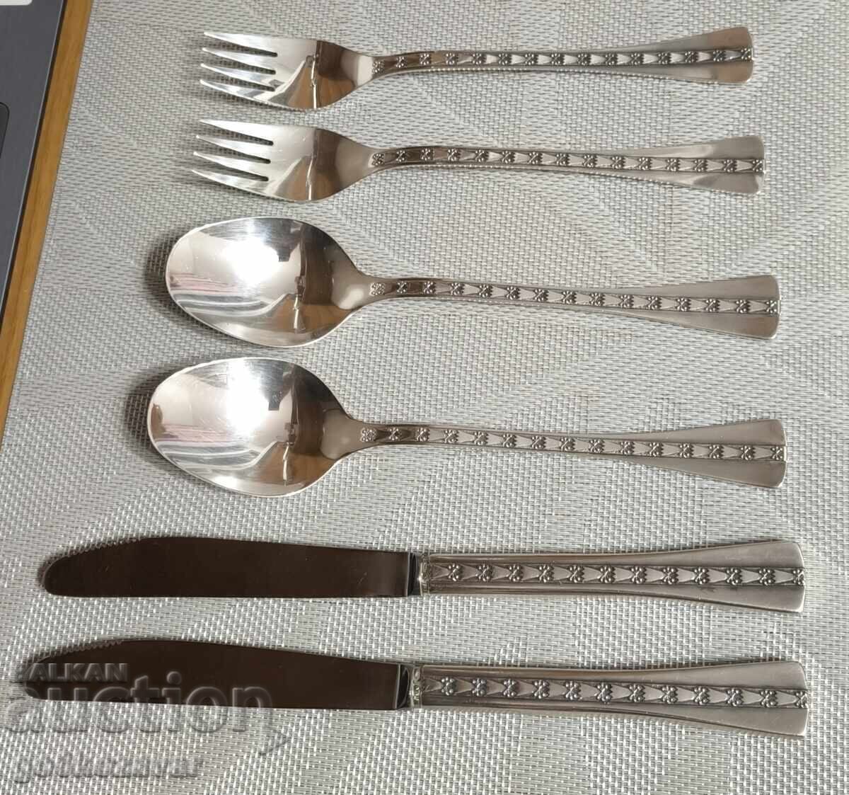 Silver dining set USSR SILVER 916, PERFECT! with price 1295.00 BGN | € 662.12