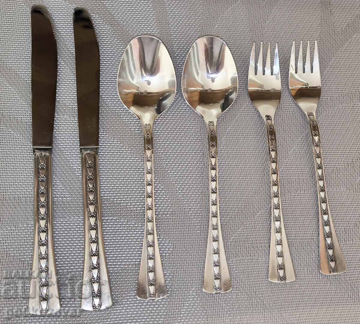 Silver dining set USSR SILVER 916, PERFECT!