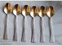 Ασημένια κουταλάκια ΕΣΣΔ ΑΣΗΜΙ 916 ΕΠΙΧΡΥΣΩΣΗ 6, ΤΕΜΑΧΙΑ ΑΨΟΓΑ!