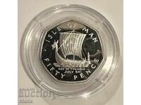 Insula Man 50 pence argint / Isle of Man 50 penny 1979 proof