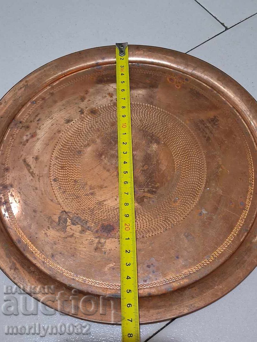 Delivery of Gift copper tray, for a 60th anniversary, serving tray, baking pan