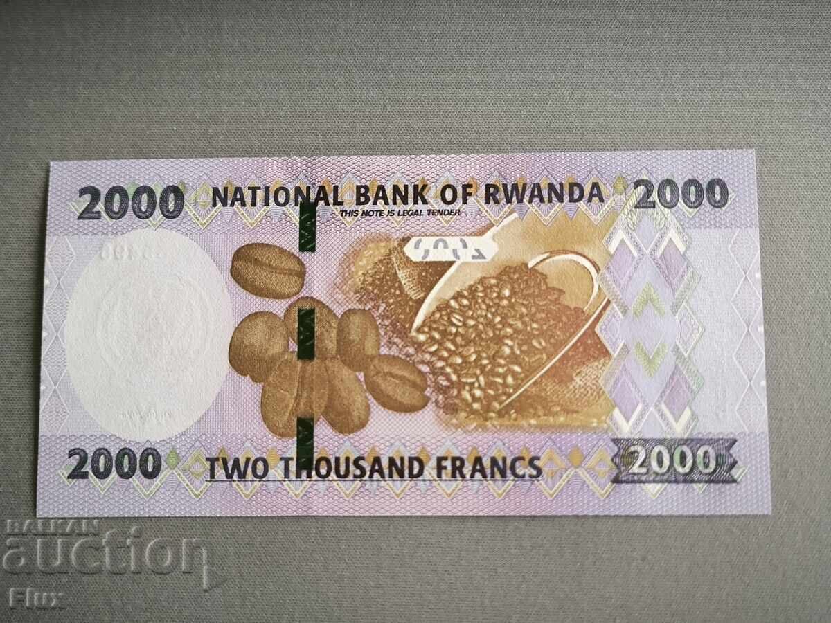 Τραπεζογραμμάτιο - Ρουάντα - 2000 φράγκα UNC | 2024