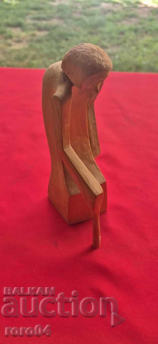 Auction  Old Bulgarian Wooden Sculpture