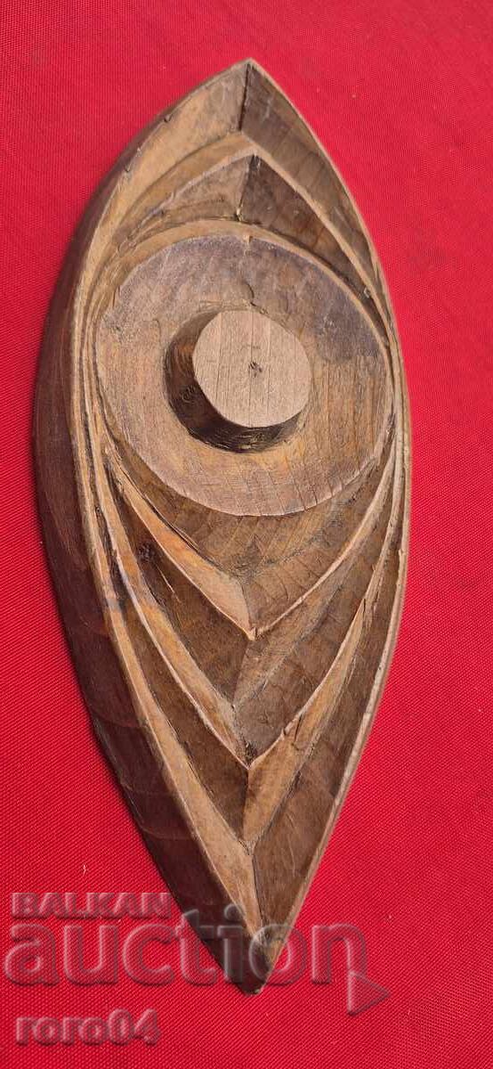 SCULPTURĂ DE PASTORAL - ORNAMENT DIN LEMN - 7