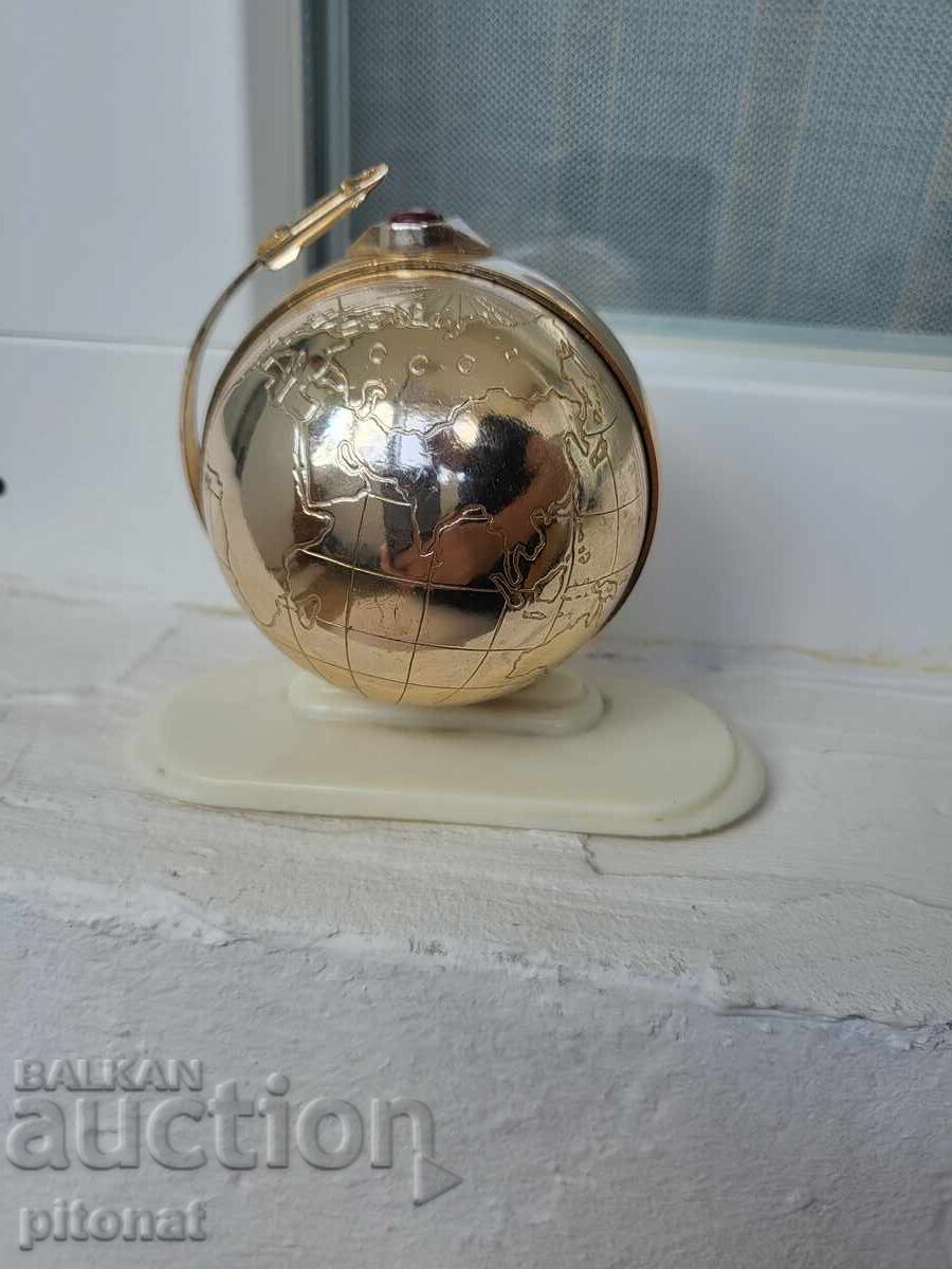 Auction  Collectible Slava Globe Alarm Clock