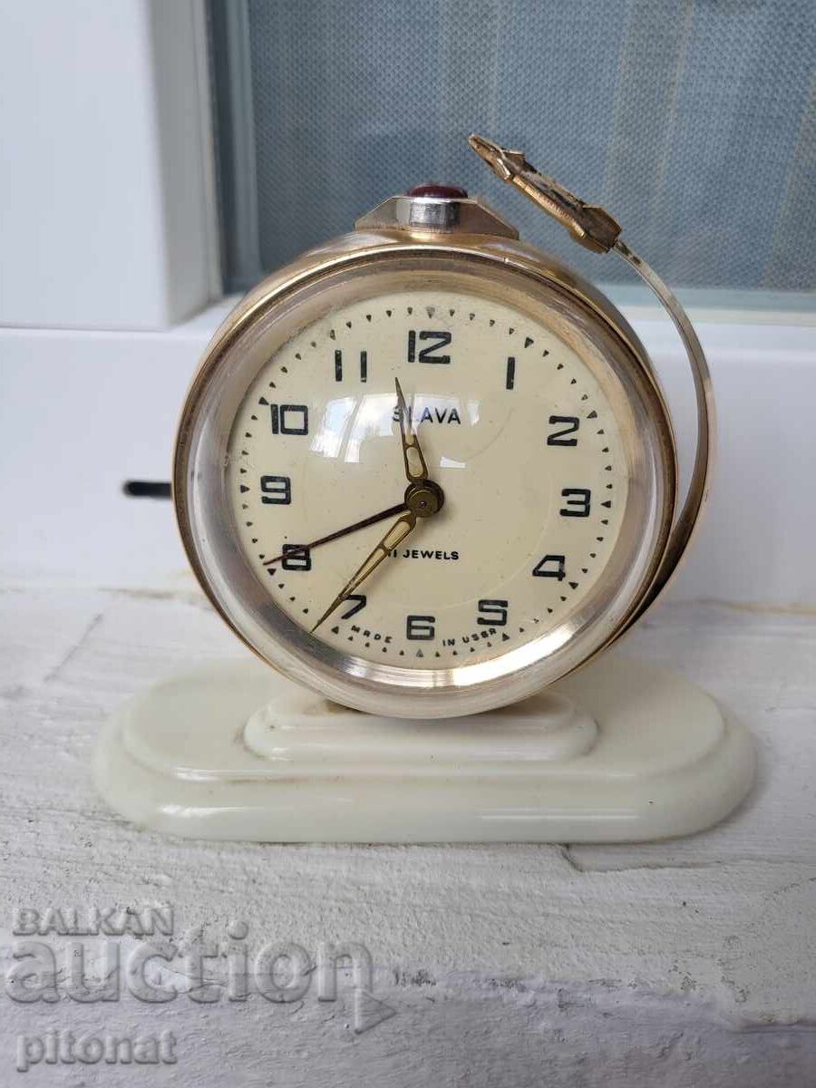 Collectible Slava Globe Alarm Clock