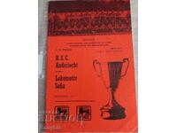 Program de fotbal - Anderlecht - Lokomotiv Sofia