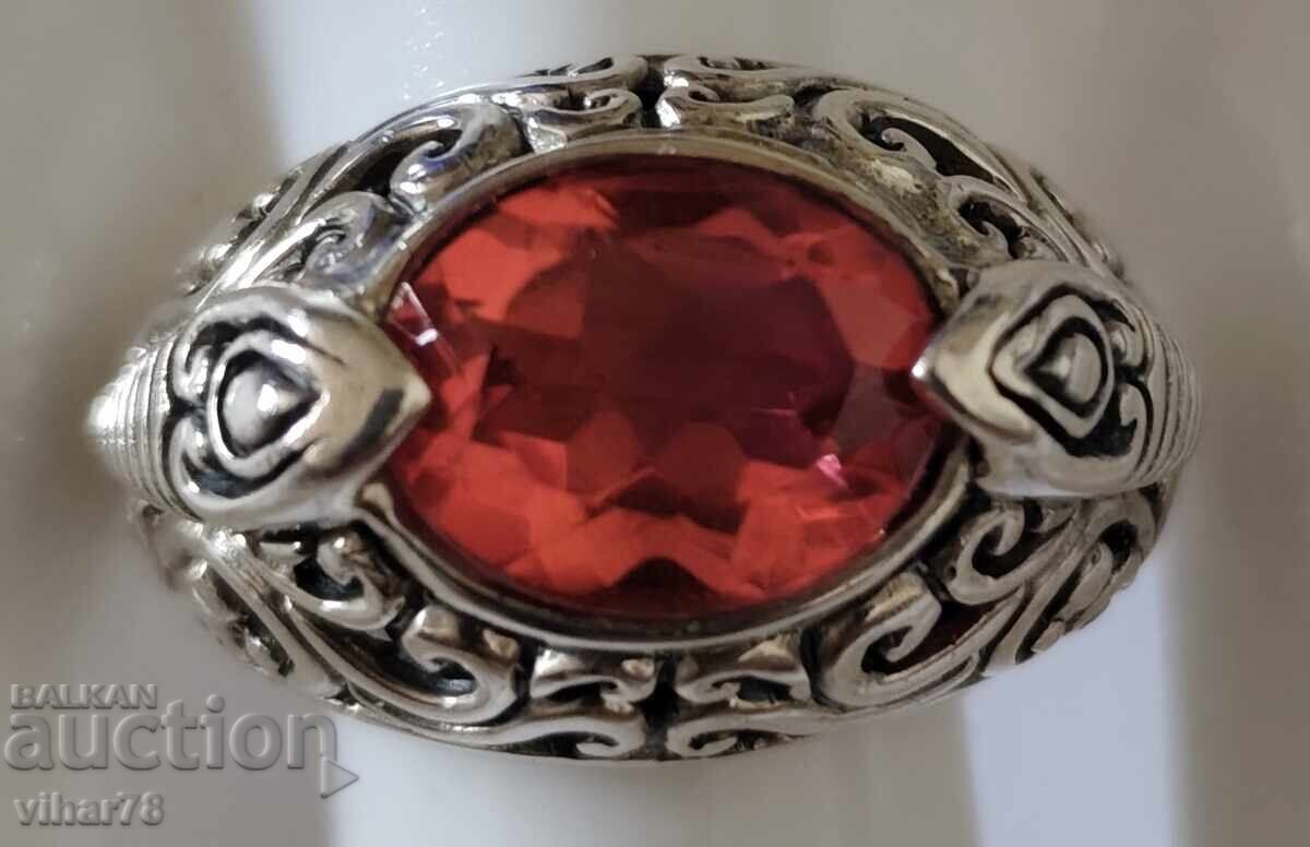 Δημοπρασία Πολύ όμορφο ασημένιο δαχτυλίδι