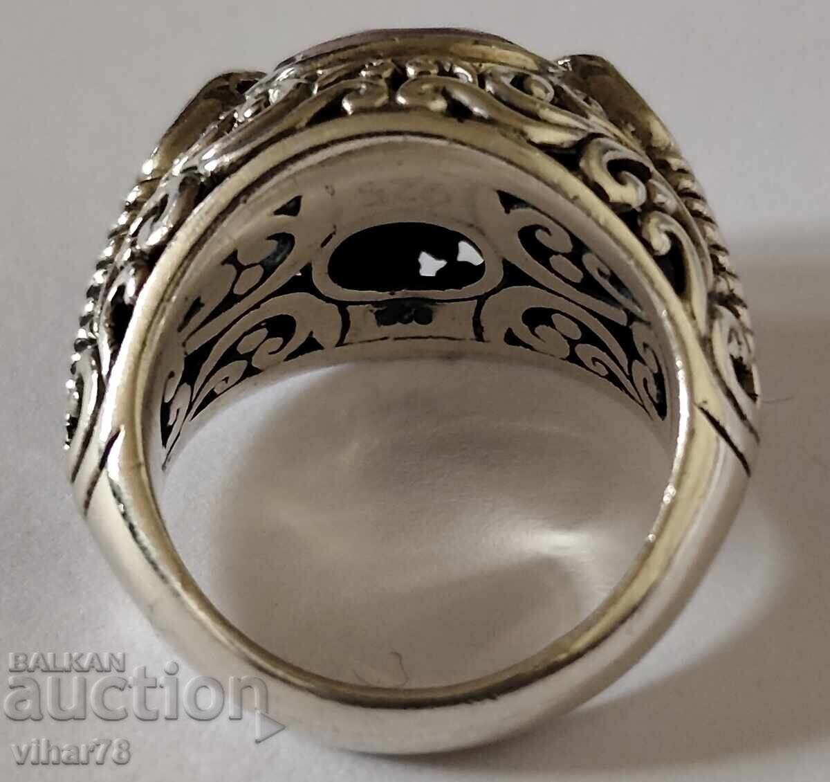 Πολύ όμορφο ασημένιο δαχτυλίδι - 7