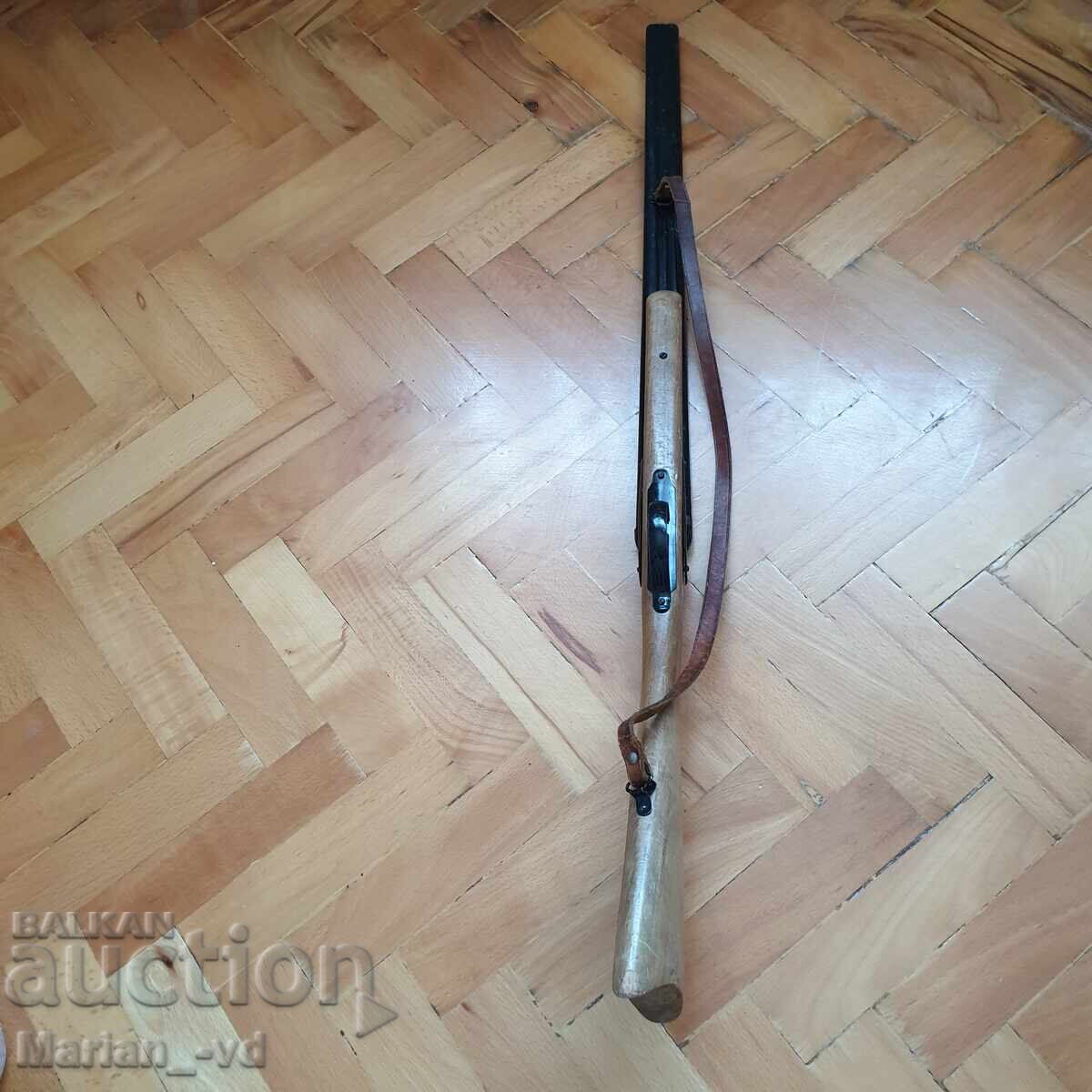 Old French Tin Toy Gun Eureka - 6