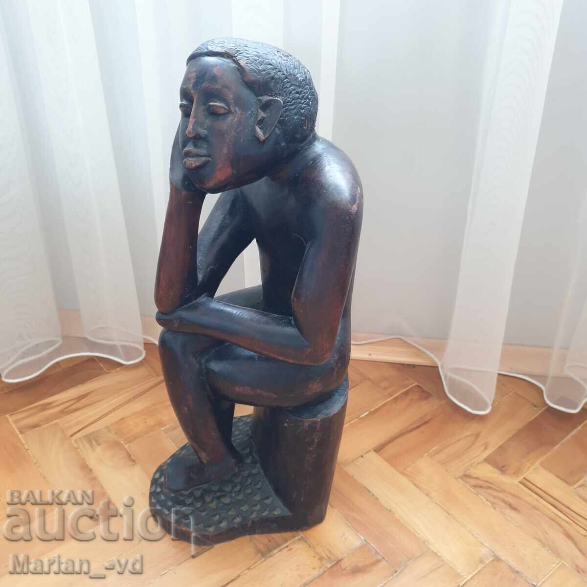 Масивна абаносова фигура от цяло дърво с цена 180.00 лв. | € 92.03