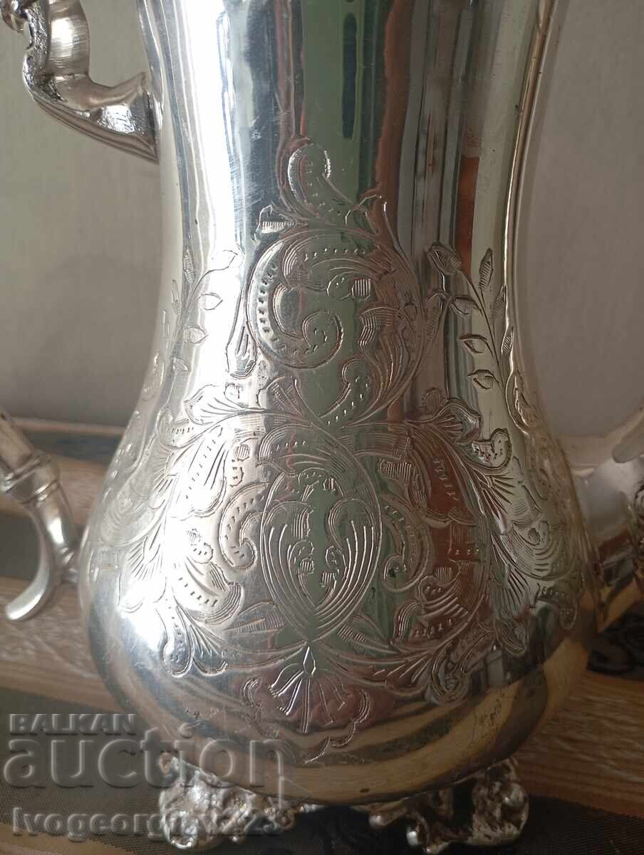 Ασημένιο μπρούτζινο τσαγιερό με τιμή 50.00 BGN | € 25.56