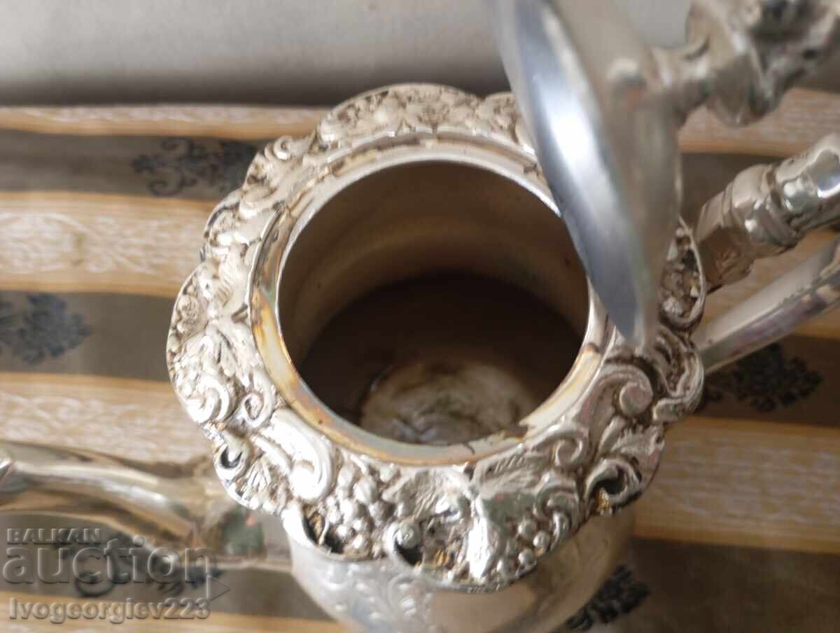 Ασημένιο μπρούτζινο τσαγιερό - 7