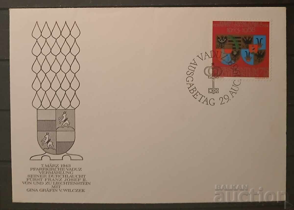 Liechtenstein 1968 Envelope Liechtenstein 1968 Envelope
