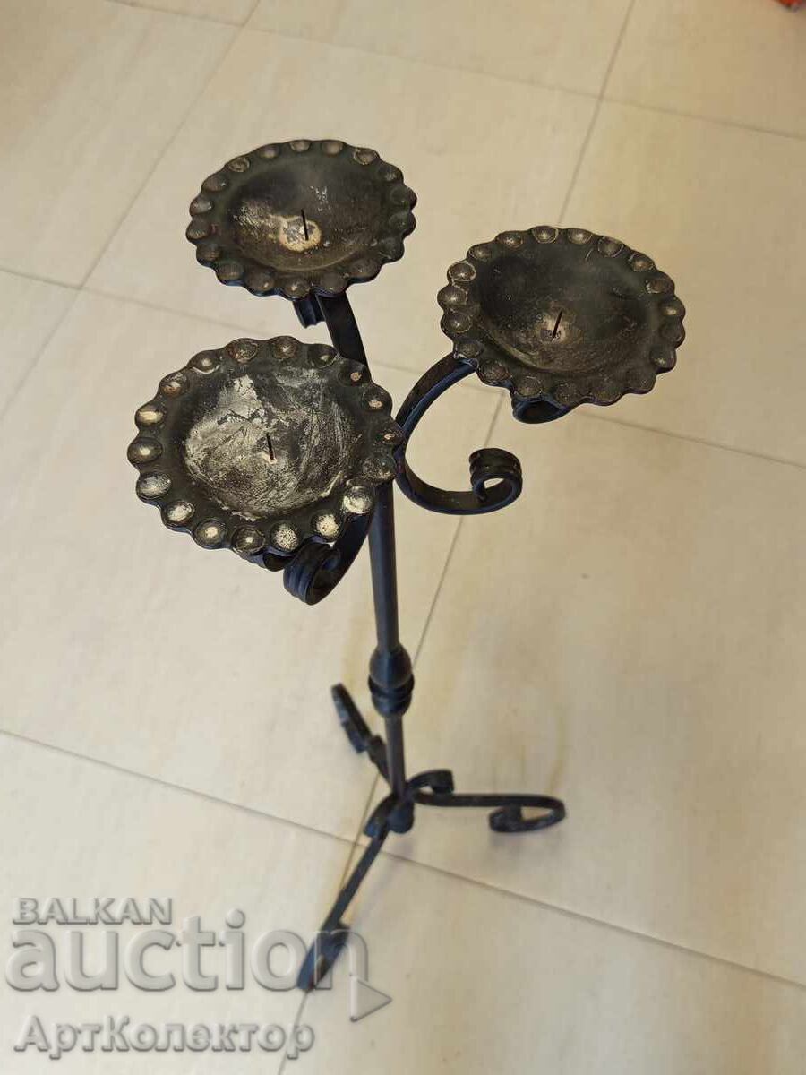 Tall Old Wrought Iron Candlestick with price € 50.00 | 97.79 BGN