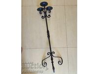 Свещник висок Стар ковано желязо