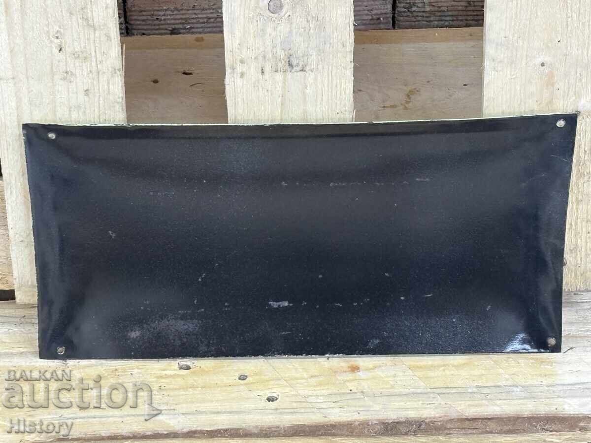 Auction Enamel plate Auction Enamel plate