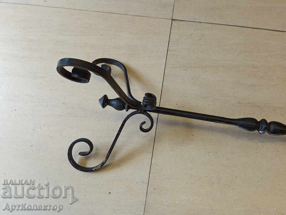 Свещник висок Стар ковано желязо - 6