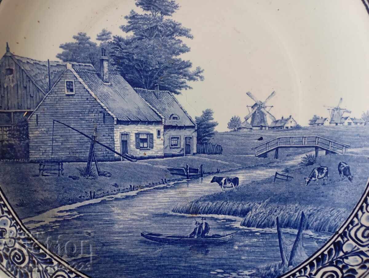 Decorative wall plate blue Delft with price 75.00 BGN | € 38.35 Decorative wall plate blue Delft with price 75.00 BGN | € 38.35