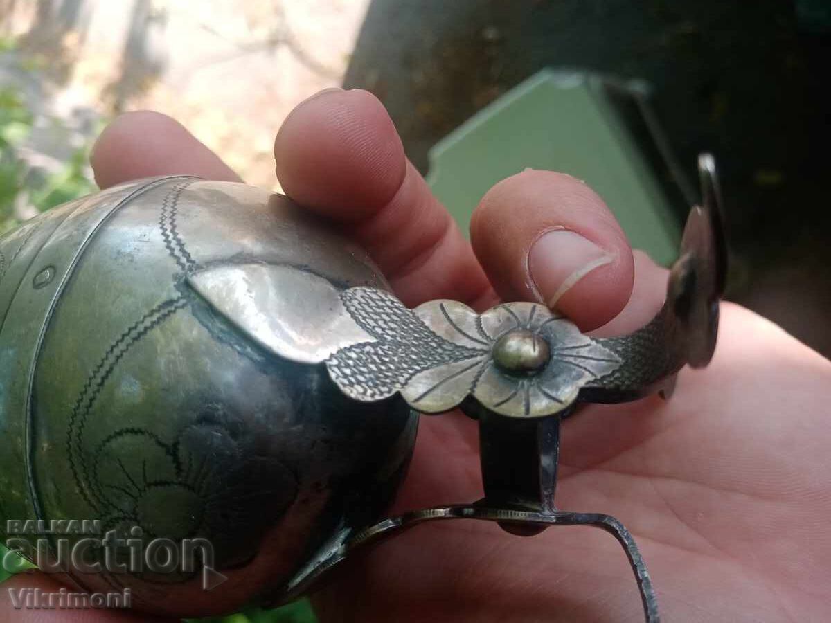 Vas vechi, vintage, gravat, mate, pentru gauchos, rar - 6