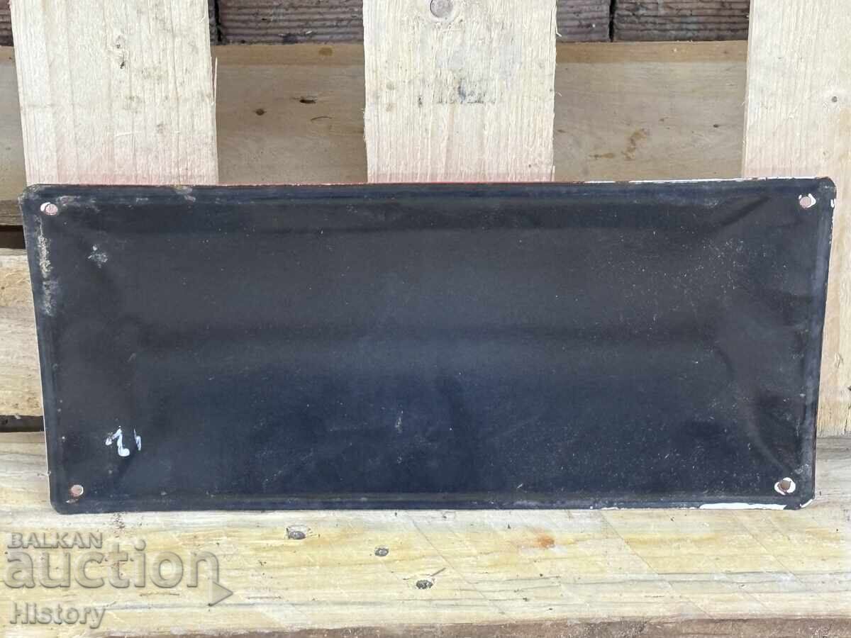 Auction  Enamel plate