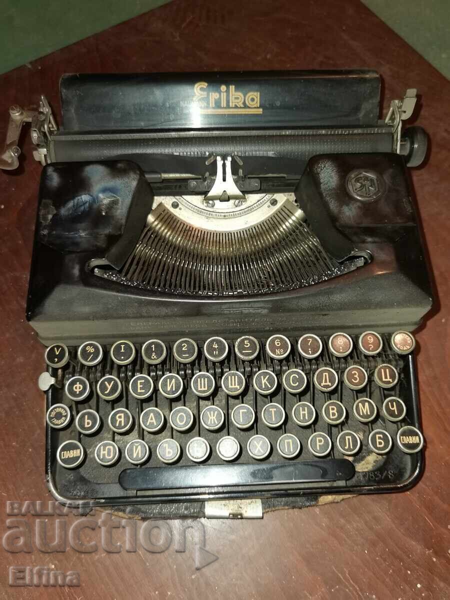 Mașină de scris antică Erika Naumann – 1940 - 5