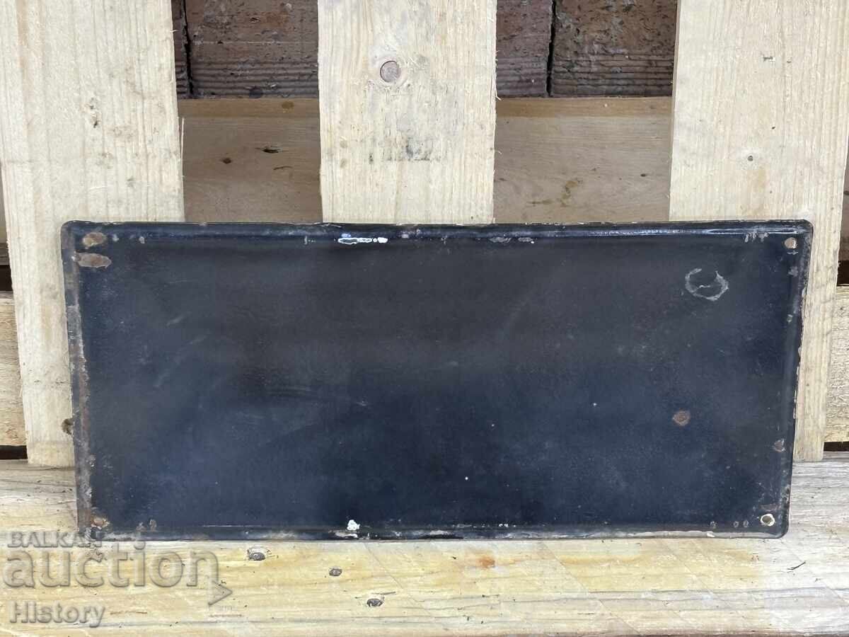 Auction Enamel plate Auction Enamel plate