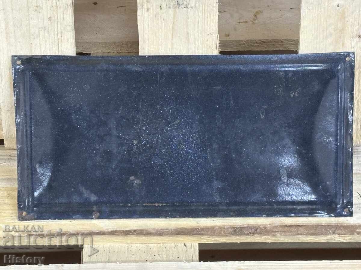 Auction  Enamel plate