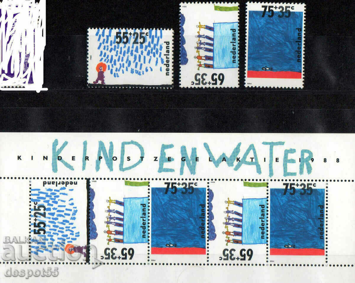 1988. Olanda. Ingrijire copii + bloc.