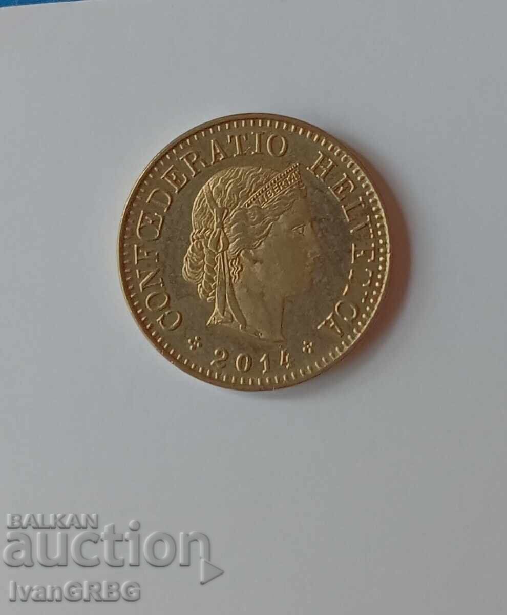 5 Rappen Switzerland 5 Rappen 2014 Swiss Coin 5 Centimes with price 0.30 BGN | € 0.15 5 Rappen Switzerland 5 Rappen 2014 Swiss Coin 5 Centimes with price 0.30 BGN | € 0.15