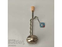 Linguriță veche sovietică pentru ceai cu sită #6041