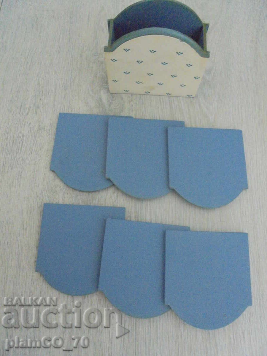 №*8119 σετ παλιών ρετρό σουπλά από ξύλο και φελλό με τιμή 15.00 BGN | € 7.67