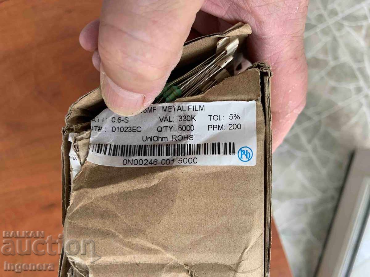 Delivery of RESISTOR ELECTRONIC ELEMENTS NEW - 1000 PCS
