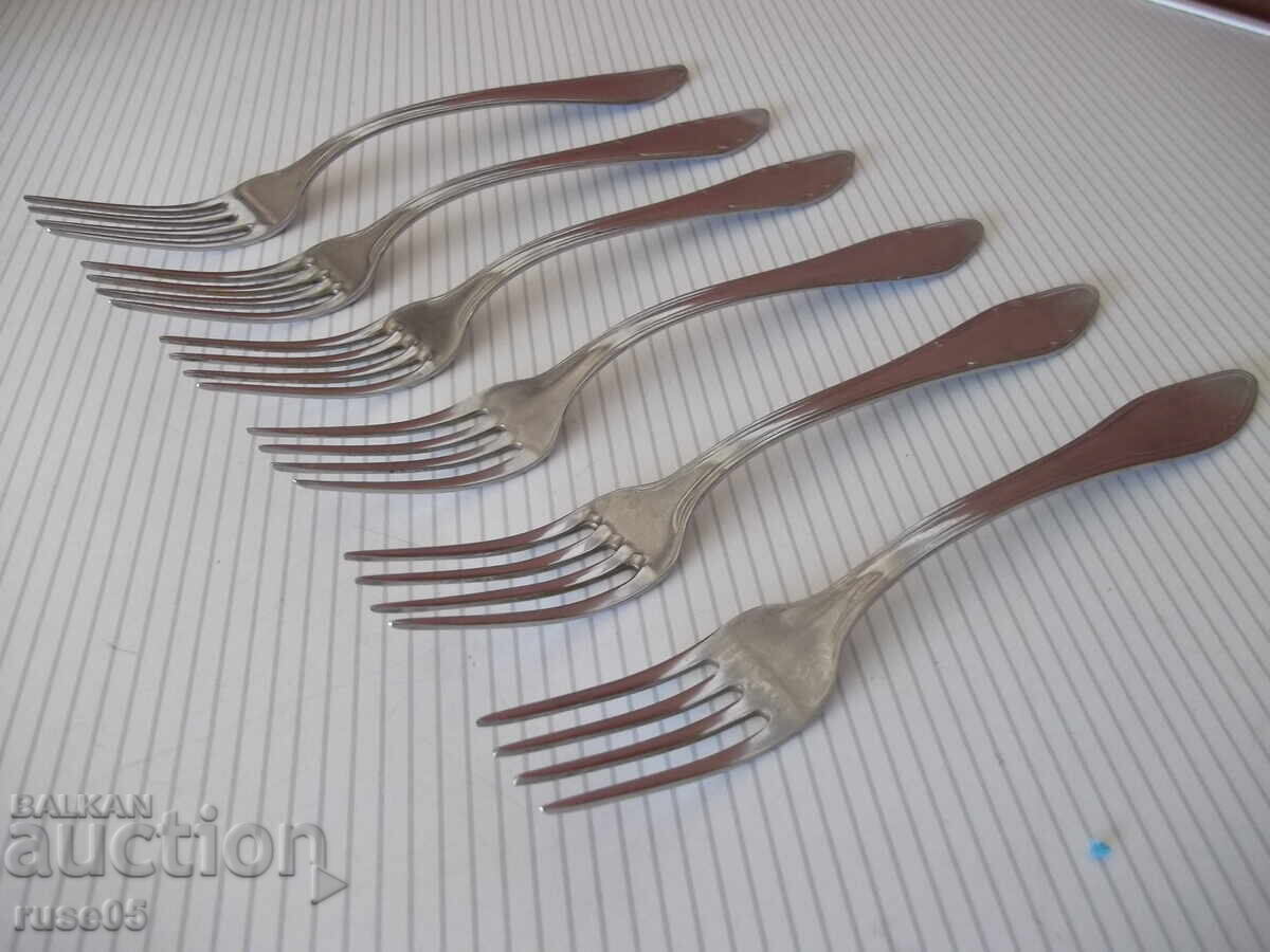 Παρτίδα από 6 τεμ. πιρούνια από "Zavod - P.Denev-Gabrovo" με τιμή 12.00 BGN | € 6.14 Παρτίδα από 6 τεμ. πιρούνια από "Zavod - P.Denev-Gabrovo" με τιμή 12.00 BGN | € 6.14