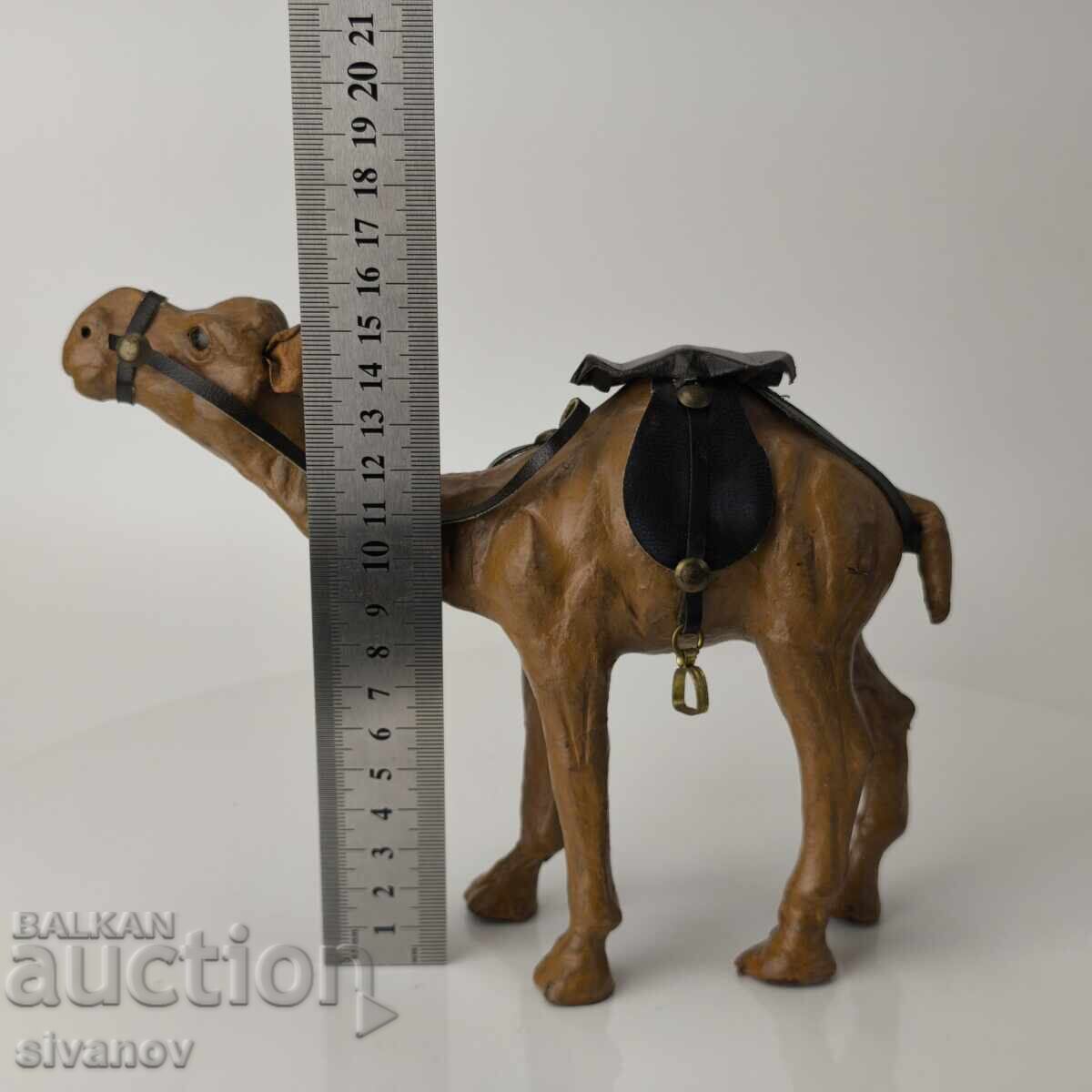 Παλιά καμήλα καφέ δέρμα 15 εκ ύψος #6044 - 5