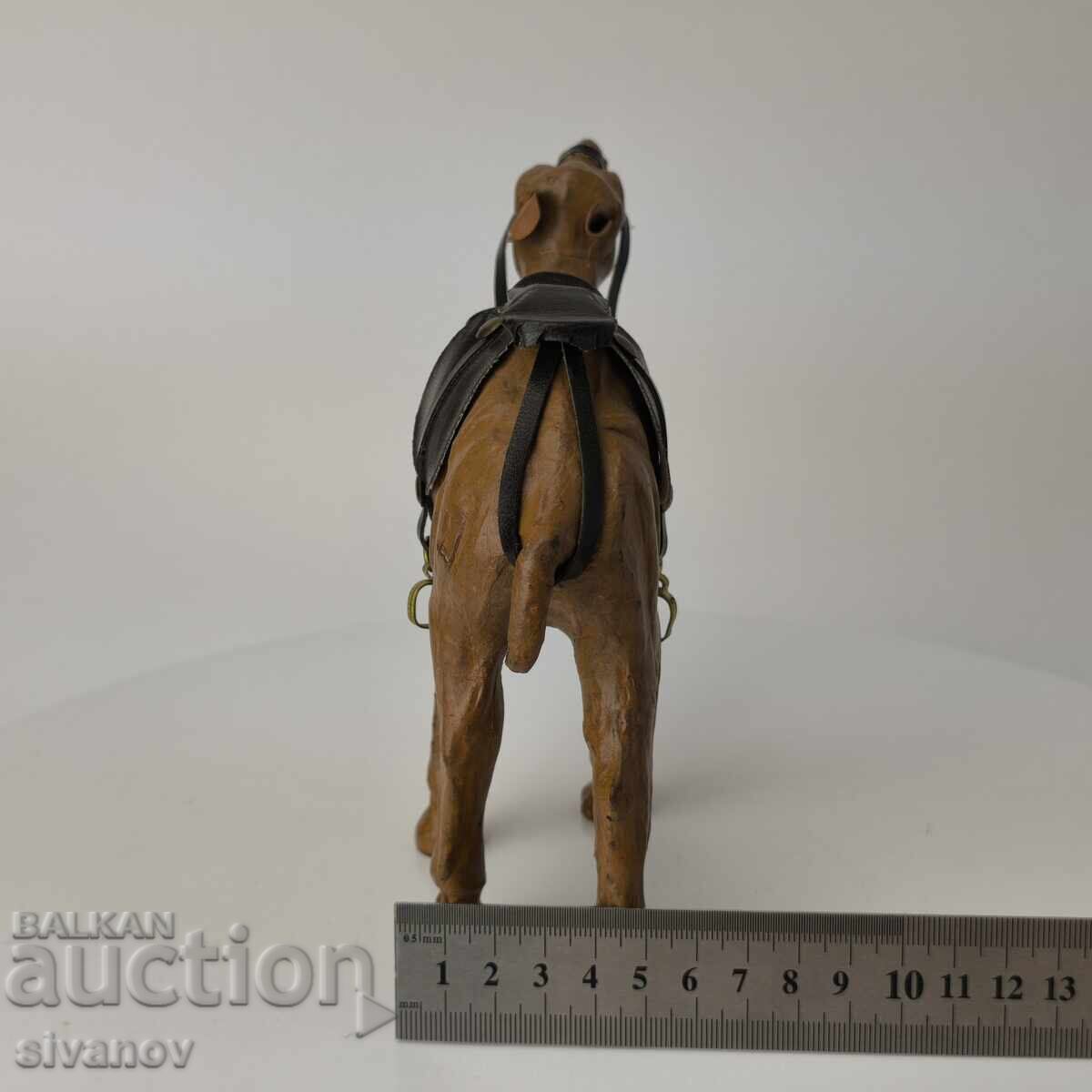 Παλιά καμήλα καφέ δέρμα 15 εκ ύψος #6044 - 7