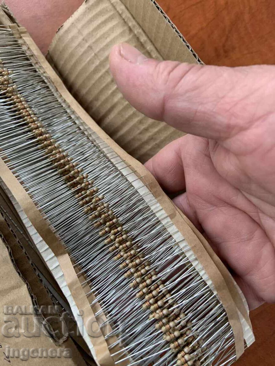 РЕЗИСТОР 91 КОМ НОВО-1000 БР.ЕЛЕКТРОНИКА ЧАСТИ с цена 14.00 лв. | € 7.16 РЕЗИСТОР 91 КОМ НОВО-1000 БР.ЕЛЕКТРОНИКА ЧАСТИ с цена 14.00 лв. | € 7.16