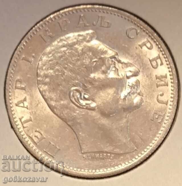 Serbia 2 dinari 1912 Argint ! UNC Monedă rară de top ! ! ! cu preț € 200.00 | 391.17 BGN