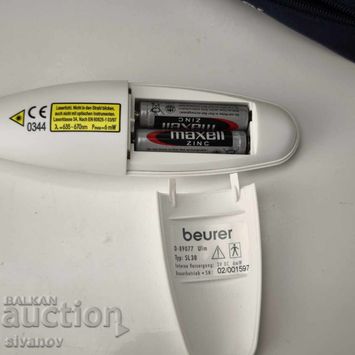 Аукцион Медицински лазер BEUER SOFT LASER за херпес пъпки и др.#6050