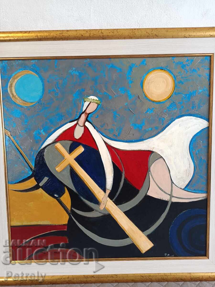 Μεγάλη ελαιογραφία με τιμή 300.00 BGN | € 153.39