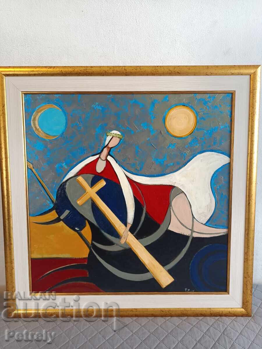 Δημοπρασία Μεγάλη ελαιογραφία