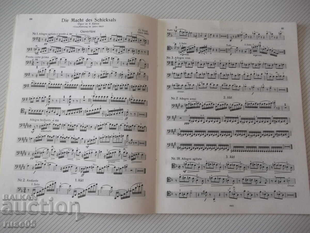 Доставка на Ноти "Orchester-Studien für Violoncello, Heft 8-G.Verdi"-32с Доставка на Ноти "Orchester-Studien für Violoncello, Heft 8-G.Verdi"-32с