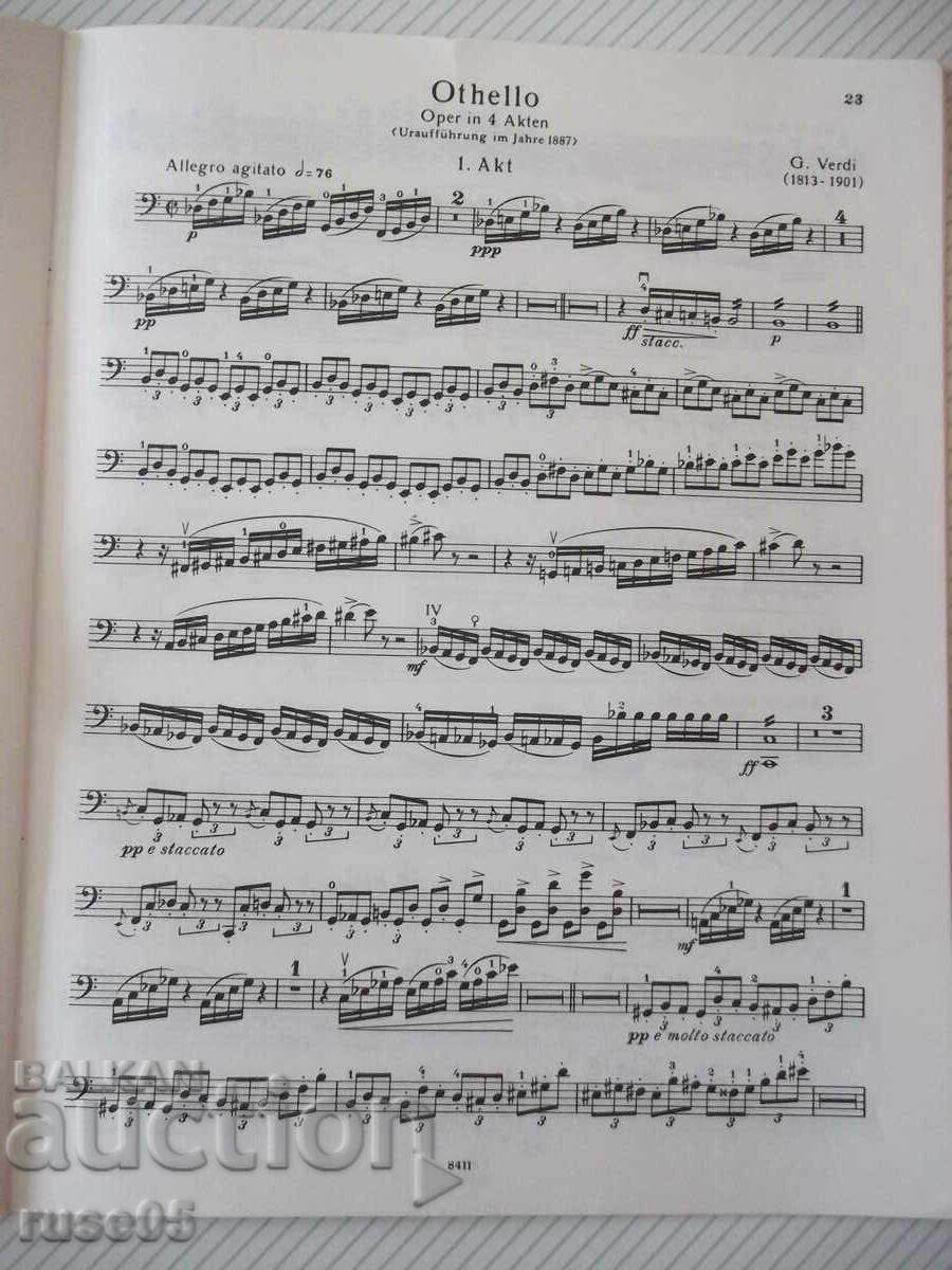 Ноти "Orchester-Studien für Violoncello, Heft 8-G.Verdi"-32с - 5 Ноти "Orchester-Studien für Violoncello, Heft 8-G.Verdi"-32с - 5
