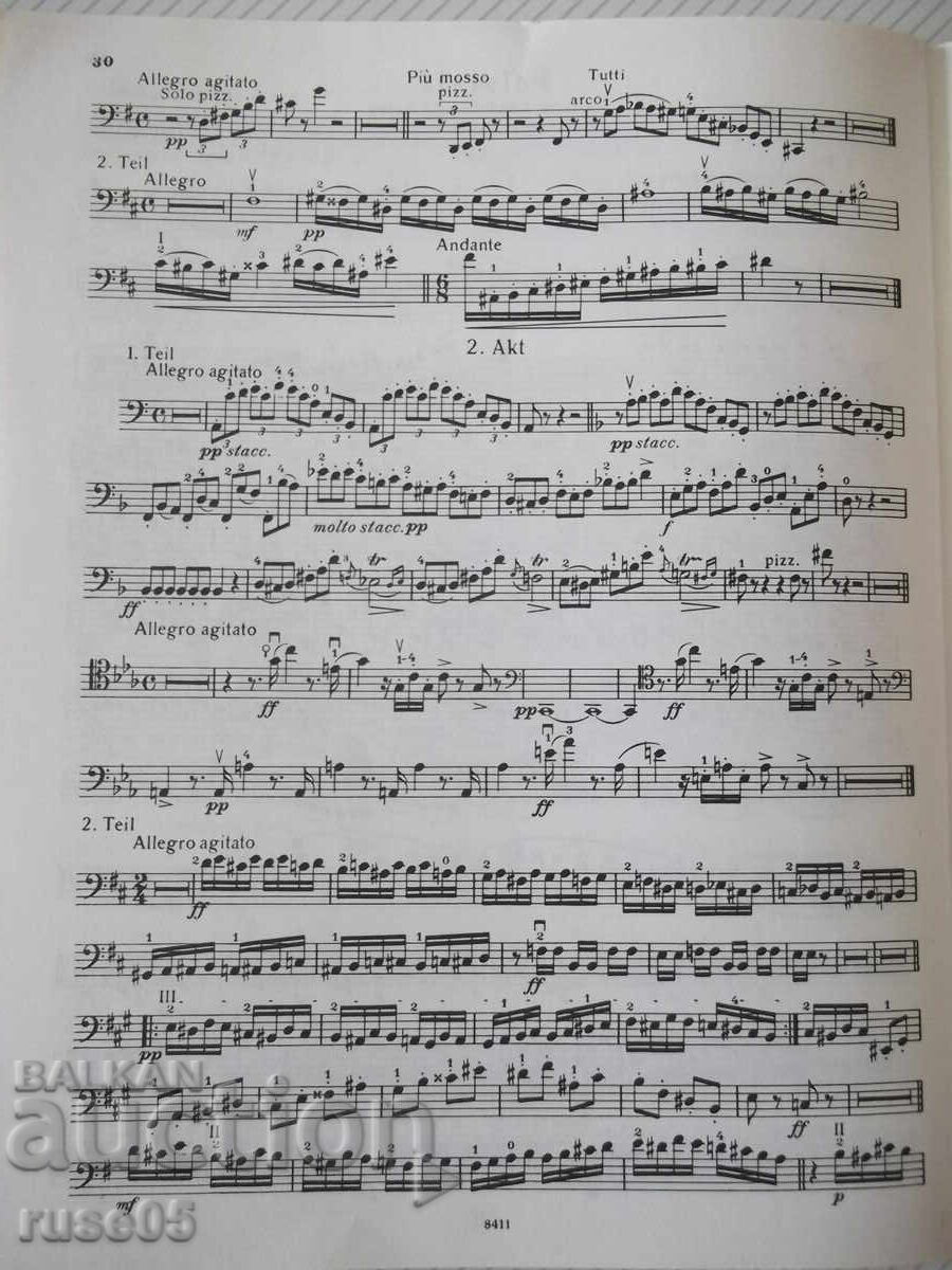 Ноти "Orchester-Studien für Violoncello, Heft 8-G.Verdi"-32с - 6 Ноти "Orchester-Studien für Violoncello, Heft 8-G.Verdi"-32с - 6