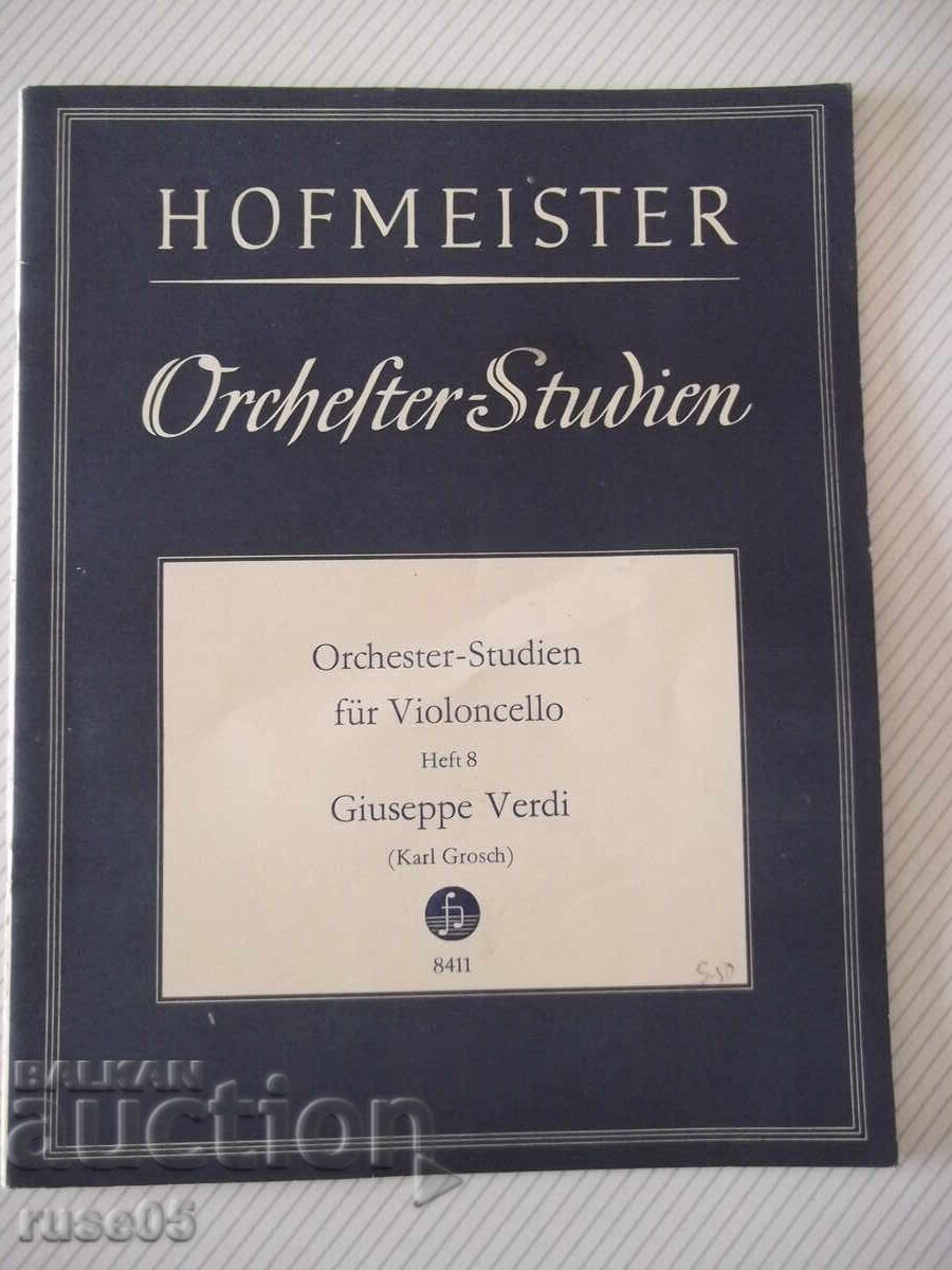 Ноти "Orchester-Studien für Violoncello, Heft 8-G.Verdi"-32с Ноти "Orchester-Studien für Violoncello, Heft 8-G.Verdi"-32с