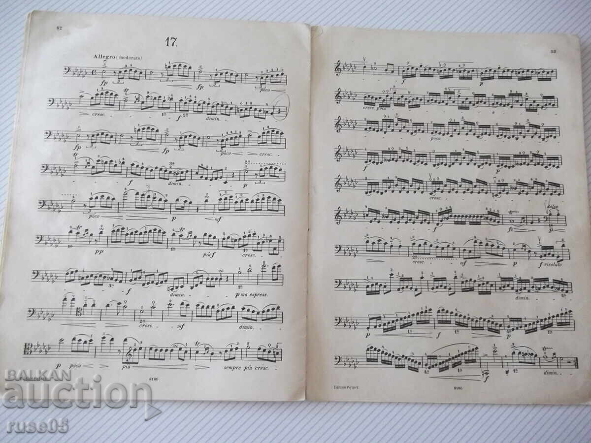 Νότες "Studen για Βιολοντσέλο - J.L.Duport" - 72 σελ - 5