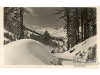 Стара картичка - Пирин, Зимен пейзаж